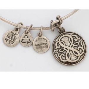 Alex and Ani Celtic Knot Charm Bangle Bracelet, Silver